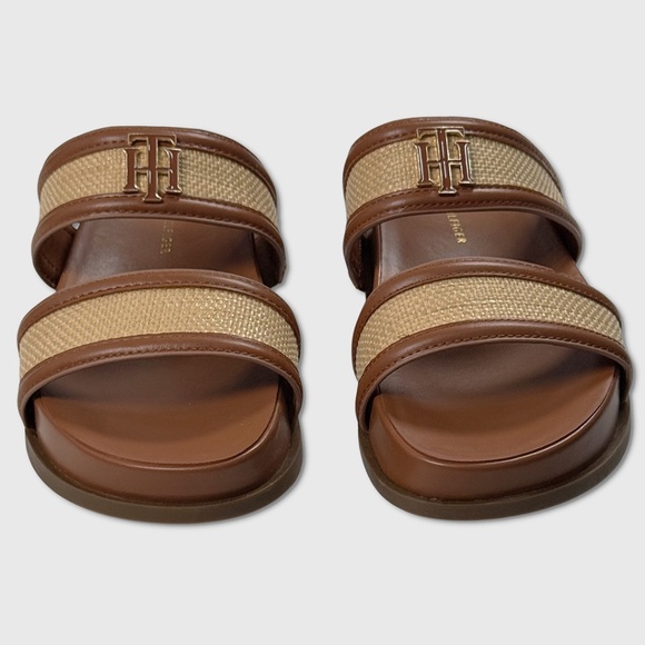 Tommy Hilfiger Jiana Slide Sandals - NEW Womens 8.5 Natural / Tan - #48599-CL2 - Picture 3 of 3